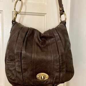 Beautifully soft genuine leather brown bag